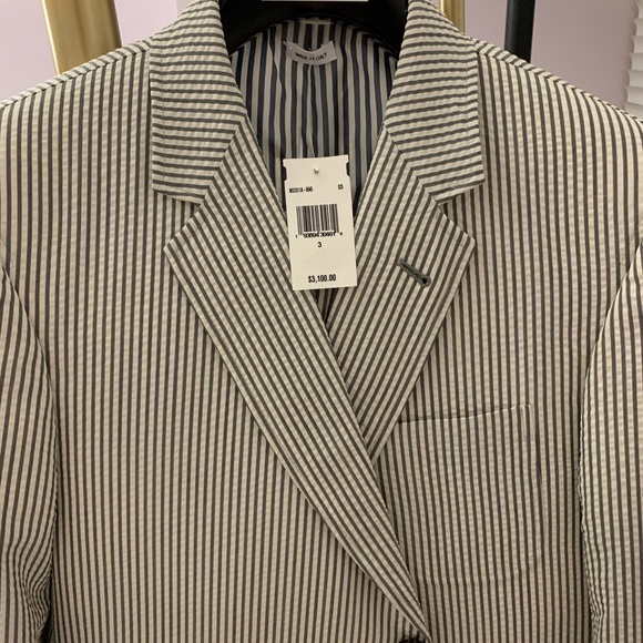 Thom Browne Seersucker Jacket Size 3 - Picture 5 of 8